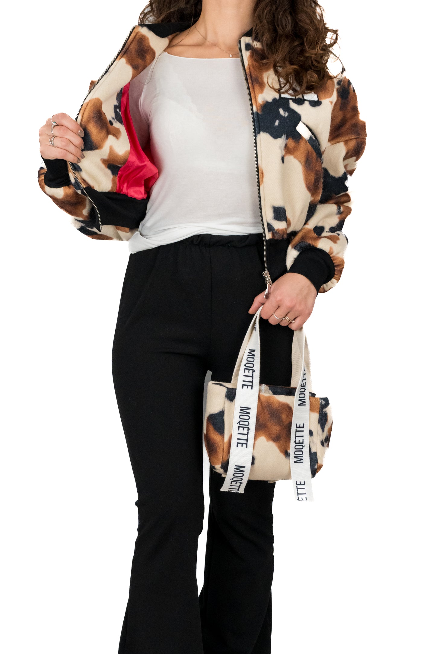 Bomber crop animalier