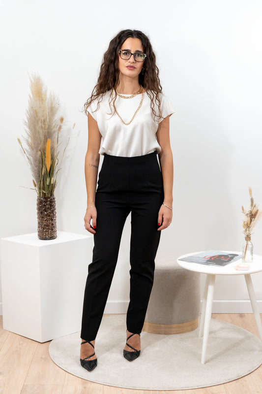 Blusa senza maniche satin