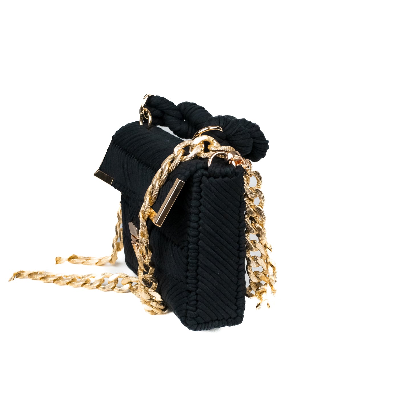 Minibag crochet artigianale nera