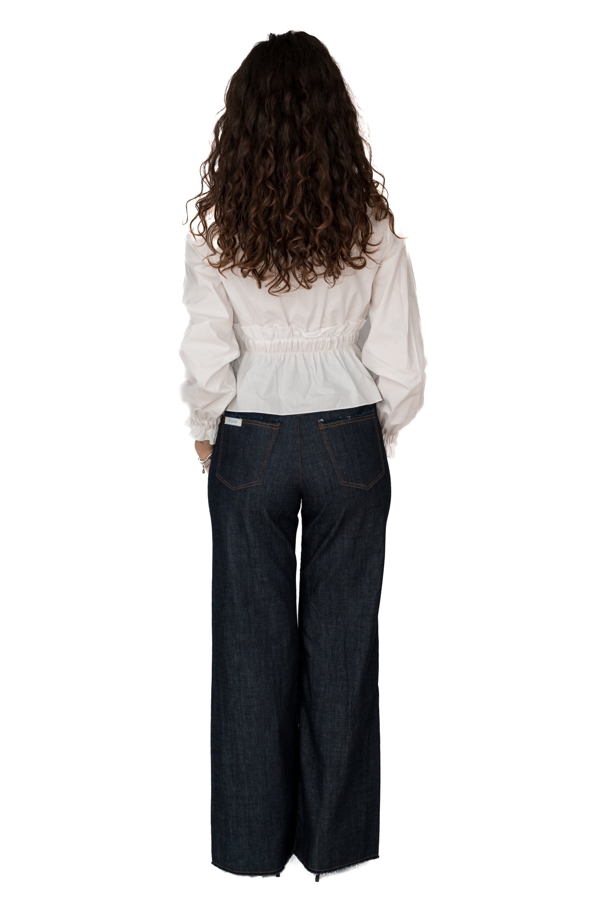 Jeans scuro gamba dritta