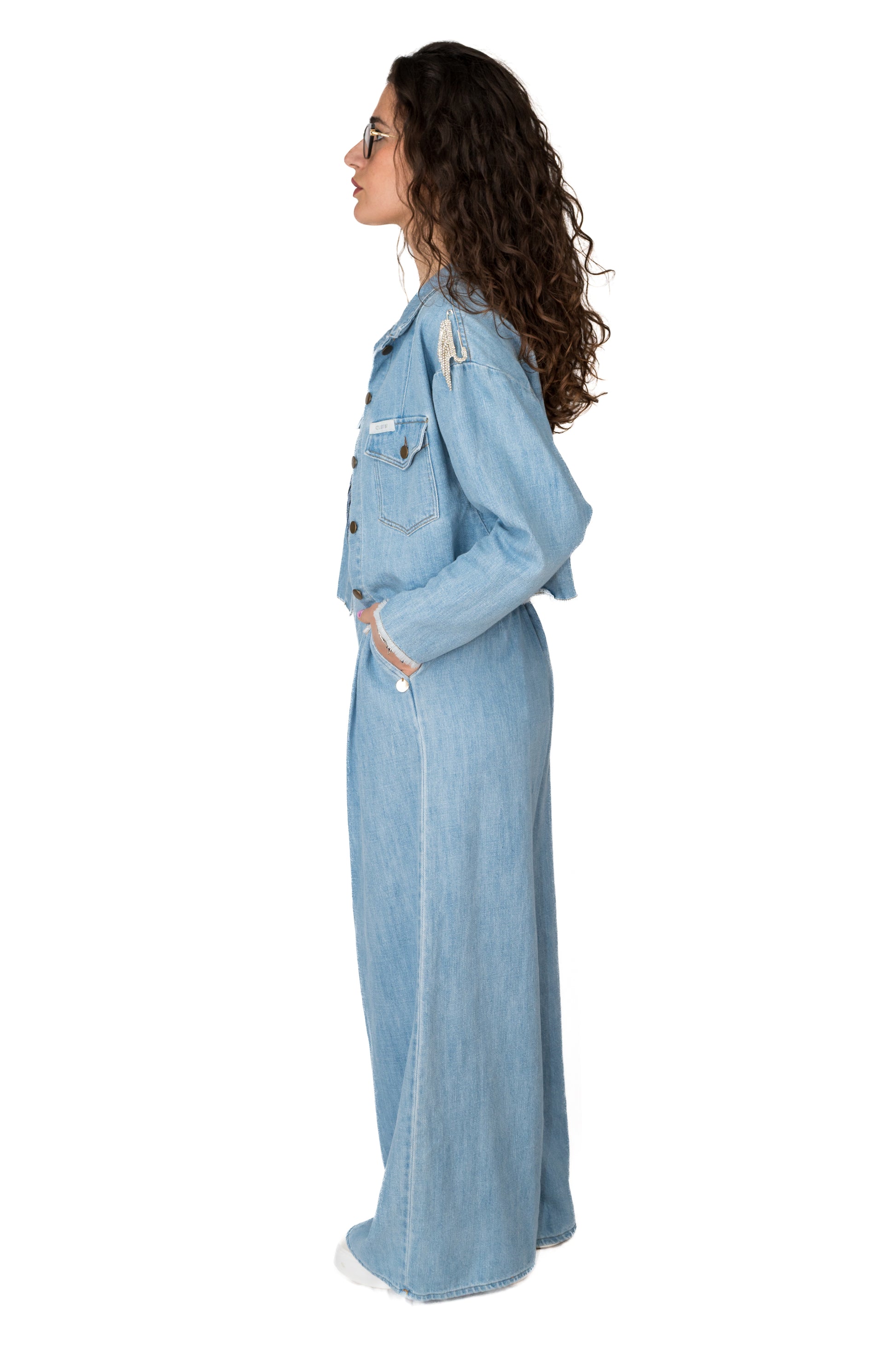 Giacca jeans corta