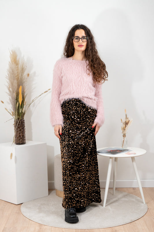 Gonna lunga paillettata