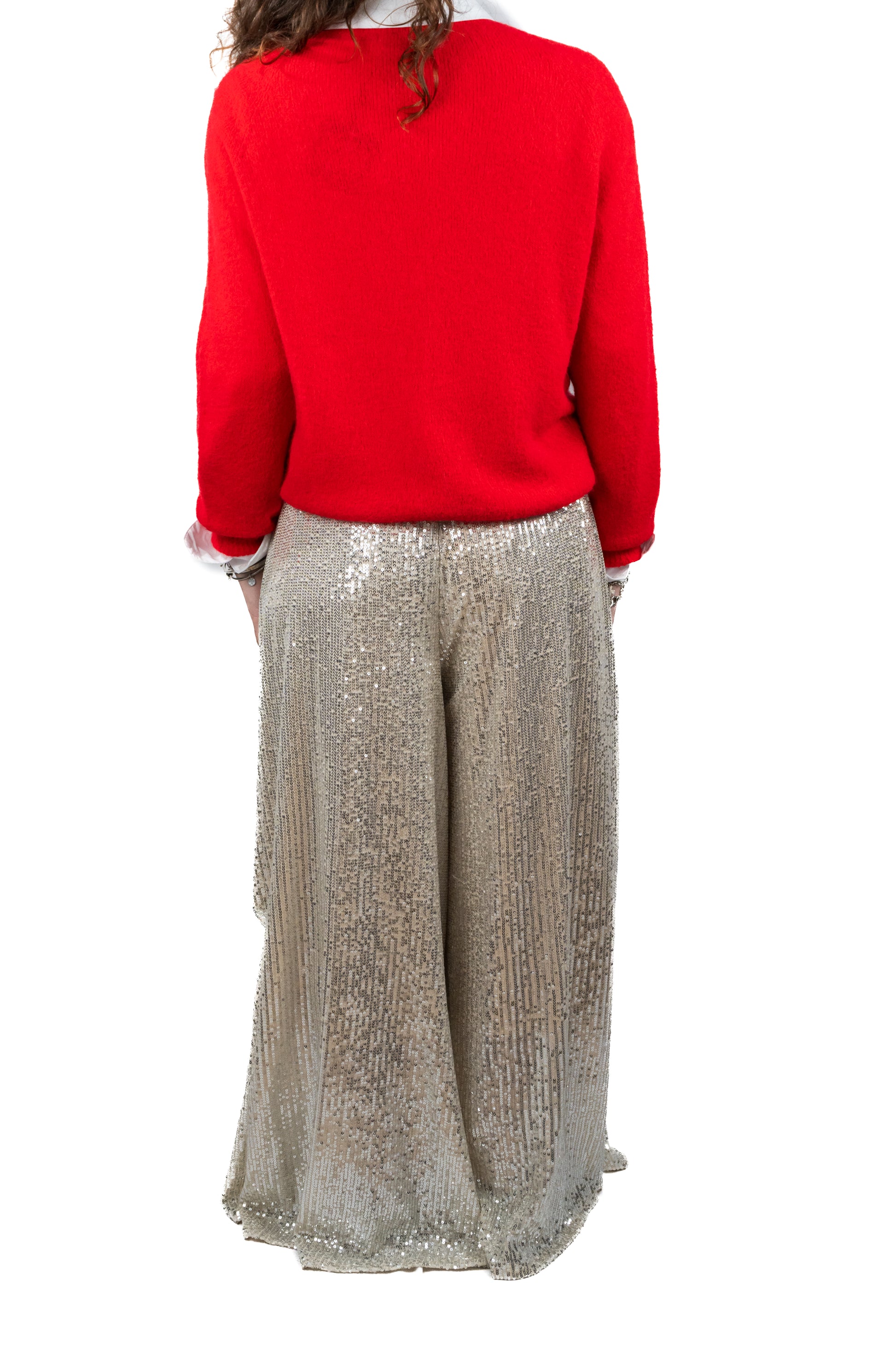 Pantalone in paillettes. Pantalone capodanno