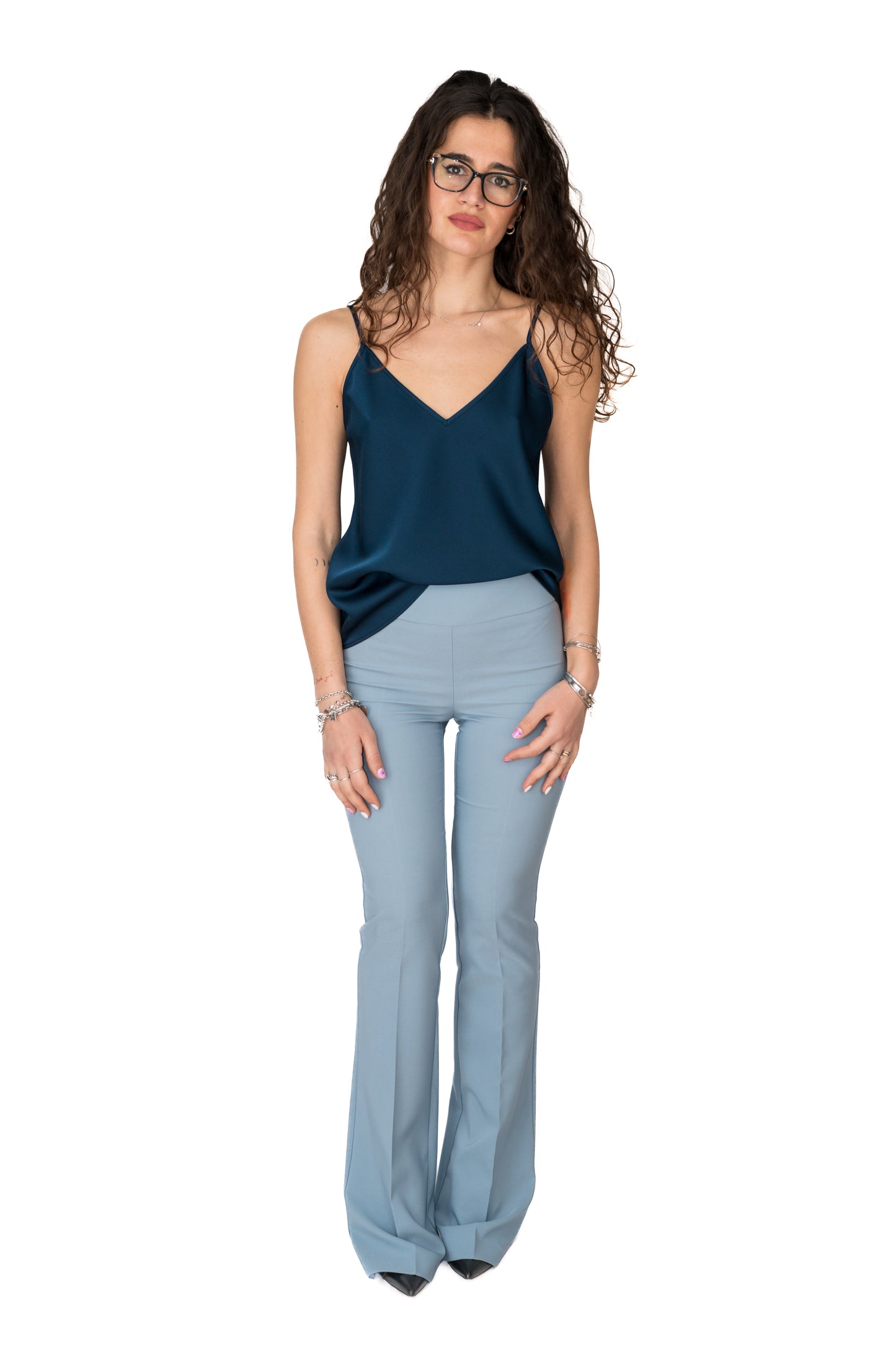 Pantalone a zampa elegante