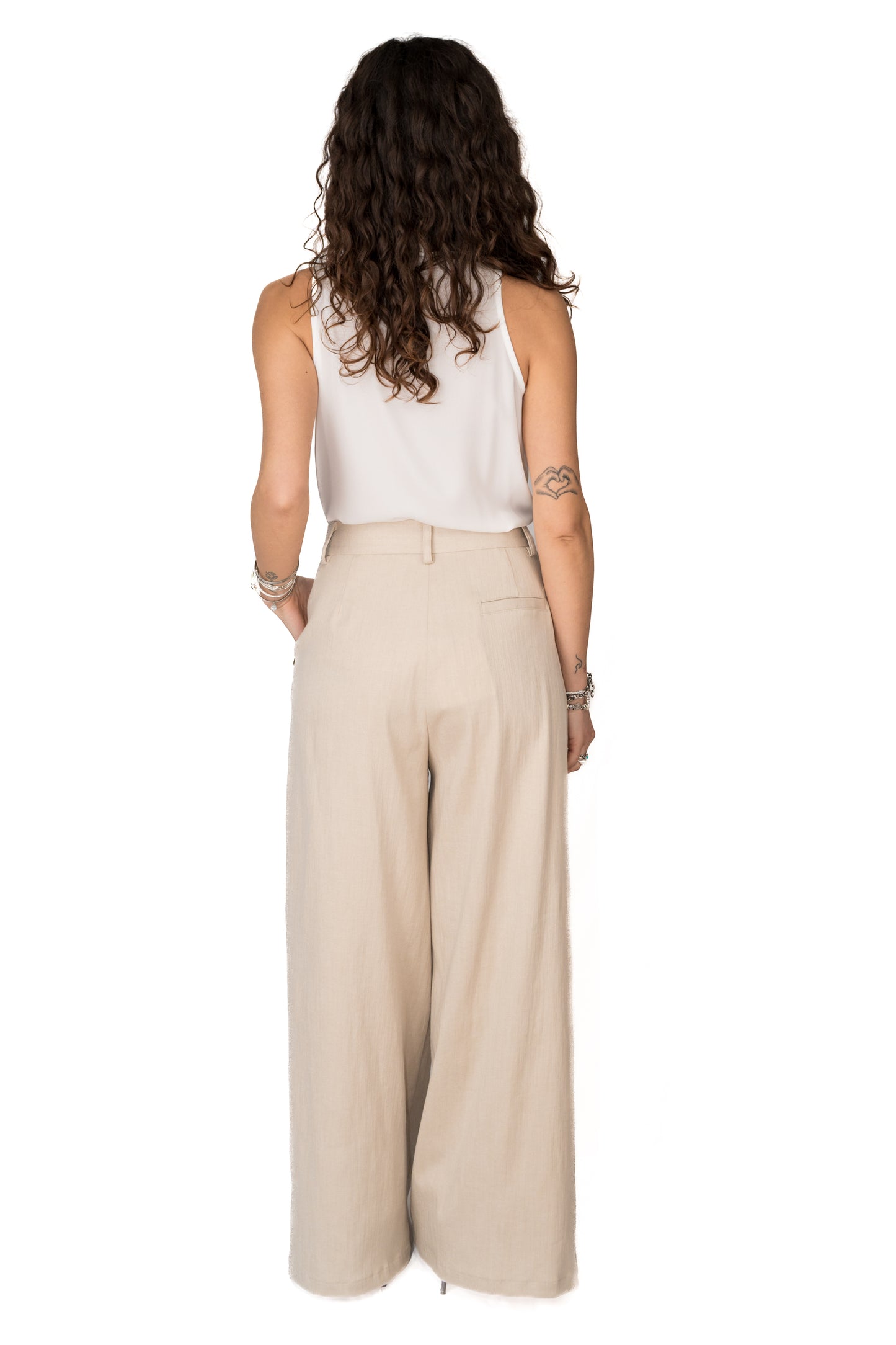 Pantalone over con pinces