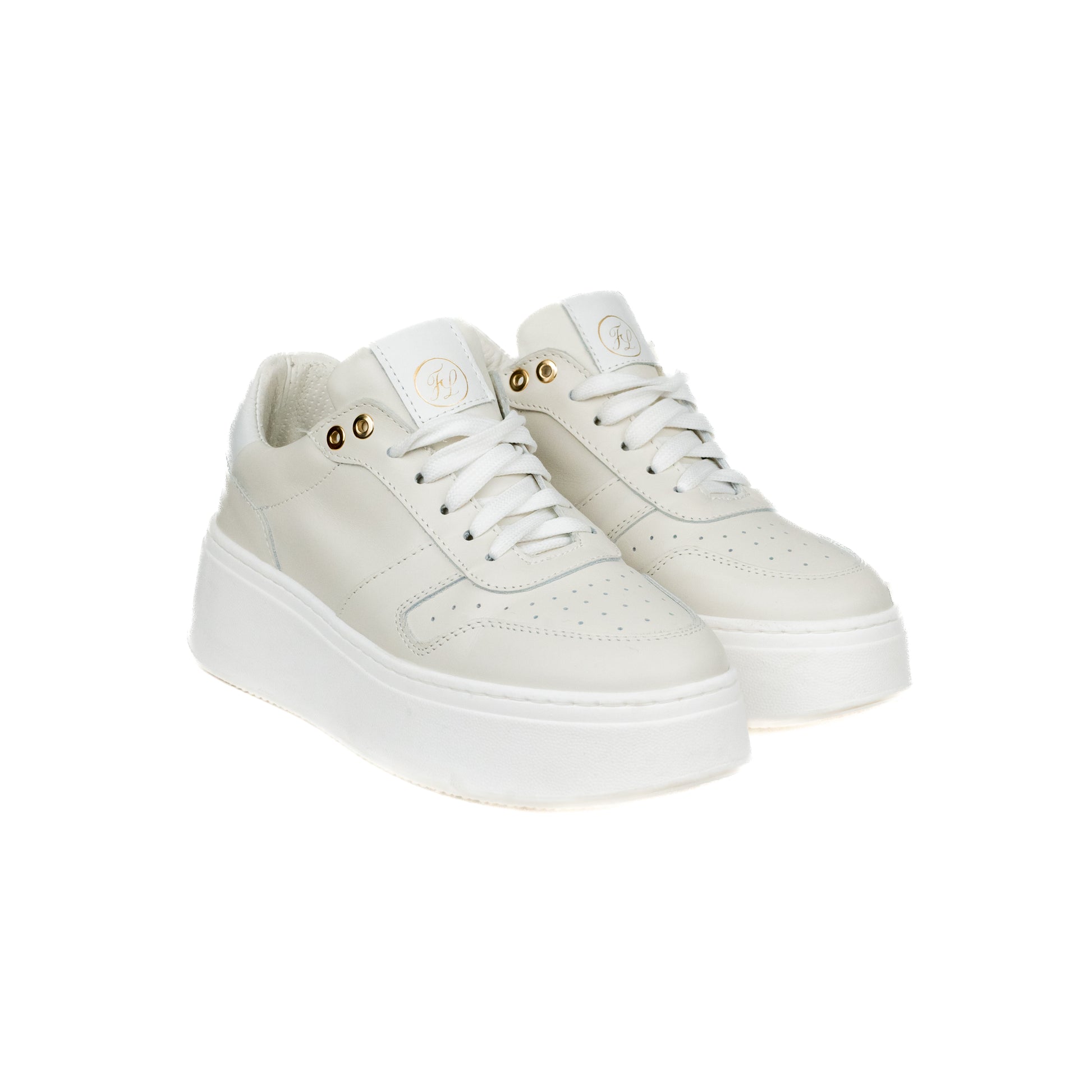 Sneakers da donna in vera pelle